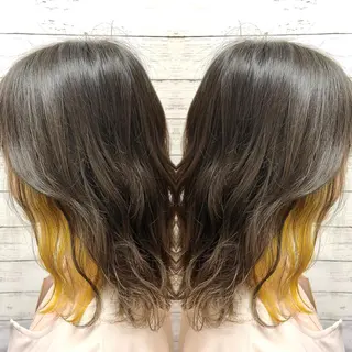 ミディアム カラー 韓国ヘア🤍髪質改善 🇰🇷AKANEのヘアスタイル