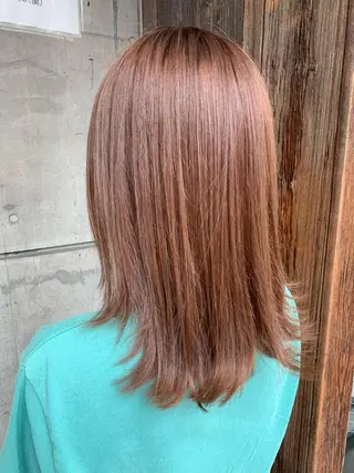 セミロング カラー 平野 優奈のヘアスタイル