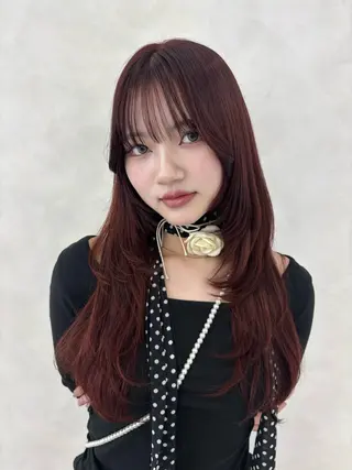 ロング カラー アイ&カラーモデル 🎀KAREN🎀のヘアスタイル