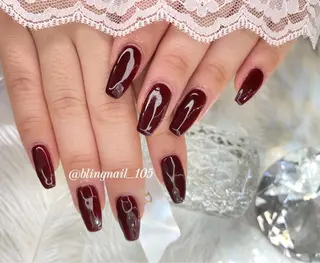 ネイル 23時まで❤︎韓国、 ワンホンネイルのネイルデザイン