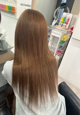 ロング 横浜Lapisあゆみ ハイトーン/エクステのヘアスタイル