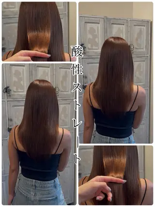 ロング ルプラボウ/ 内藤ほのか/艶カラーのヘアスタイル