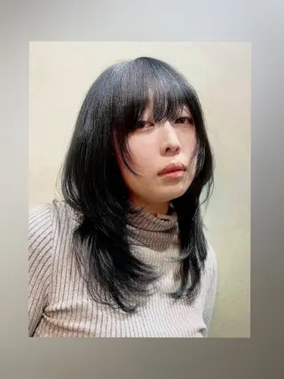 ミディアム mizuki/ レイヤー/四条烏丸のヘアスタイル