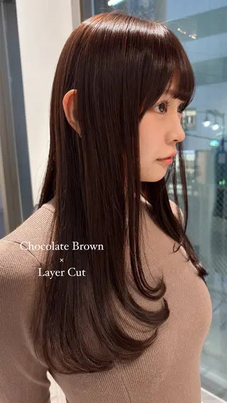 ロング Matsuzaki Kurumiのヘアスタイル