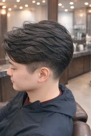 ミディアム パーマ メンズ ネクサス＆CO錦糸町所属・清水 寧生のヘアスタイル