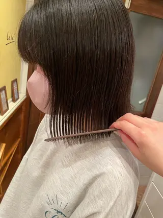 ショート ボブ/縮毛矯正/レイ ヤー♡Natsukiのヘアスタイル