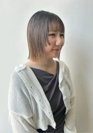 ショート 勝野夏希/ハイトーン /ボブ/松本のヘアスタイル