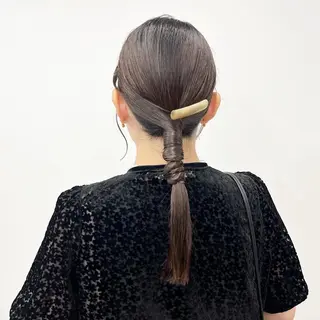 セミロング カラー ヘアアレンジ HIROKO / 透明感暖色カラー🎀のヘアスタイル