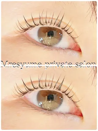 マツエク・マツパ Mresyume MAYUのマツエク・マツパデザイン