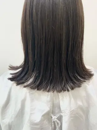 セミロング カラー 田中 あやなのヘアスタイル