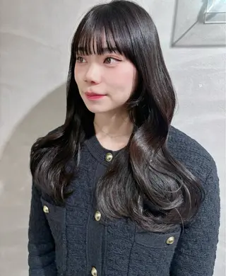 セミロング カラー 盛れる顔まわりカット 🩰💕SHIONのヘアスタイル