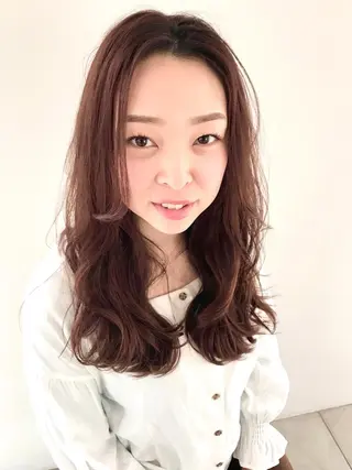 ロング カラー パーマ ヘアアレンジ W/LIBERTY所属・W/LIBERTY 🌸鶴岡優のヘアスタイル