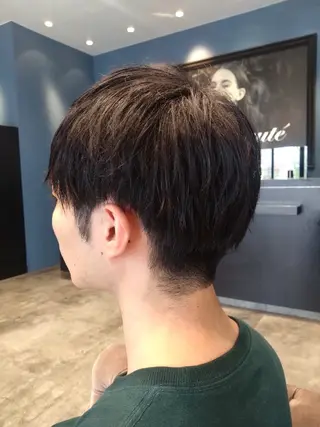 ショート メンズ 婦中／メンズ/パーマ カラー/縮毛/波巻きのヘアスタイル