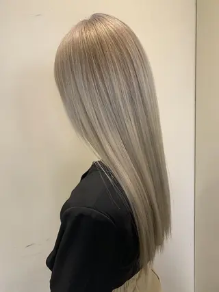 ロング カラー ハイトーンカラー× 髪質改善　川嶋宏旭のヘアスタイル