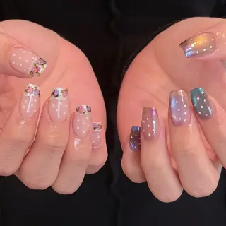 ネイル 🎀 Hiyubi._.nail 🫧所属・🎀フェイ フェイ🫧💗のネイルデザイン
