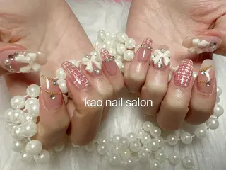 ネイル kao nail マグネット/長さだしのネイルデザイン