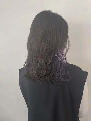 ミディアム カラー 冨木 雄斗のヘアスタイル