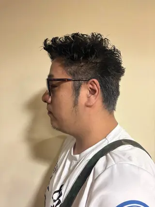 ショート パーマ メンズ boucle所属・浅岡 昭汰のヘアスタイル