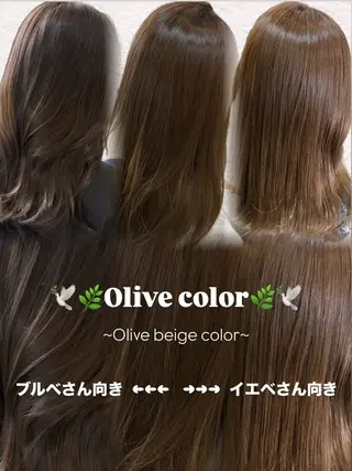 ミディアム カラー 🤎韓国ヘア ベージュ まゆか🤎のヘアスタイル