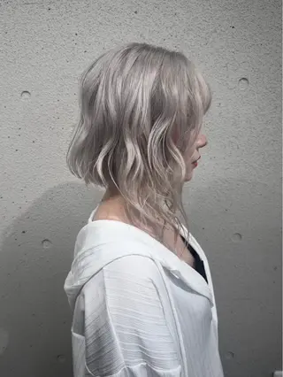 ミディアム カラー 透明感ダブルカラー/ 諸岡ひばりのヘアスタイル