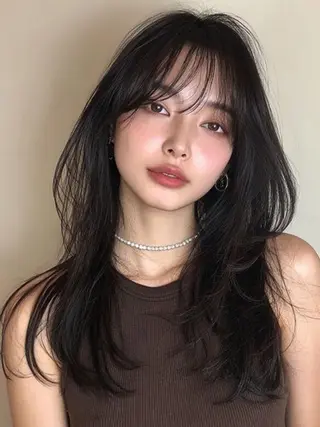 ロング カラー ✂韓国レイヤー 🦋みやび🪽のヘアスタイル