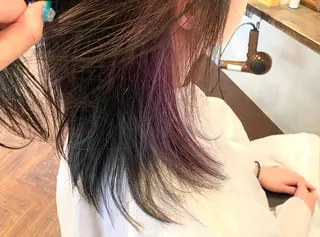 セミロング カラー 🌈🌸あおき みちる🌟💗のヘアスタイル