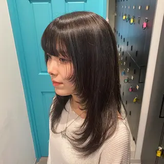 カラー 韓国ヘア AINA🐱のヘアスタイル