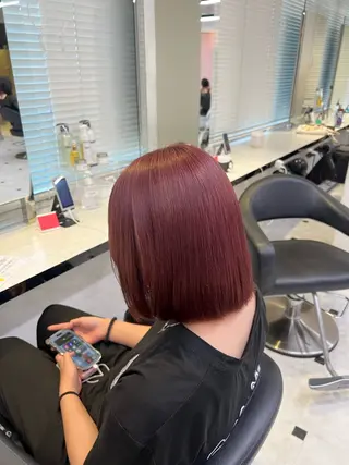 ミディアム 愛され暖色♥️モテ 艶髪♥️りなのヘアスタイル