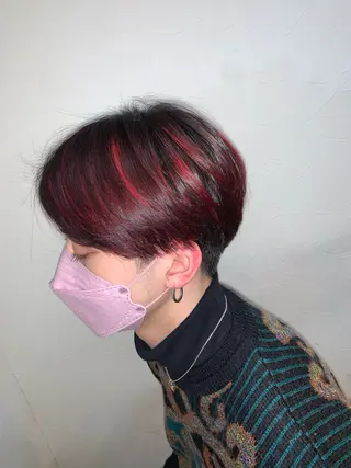 ショート カラー メンズ [渋谷美容師] 玲弥のヘアスタイル