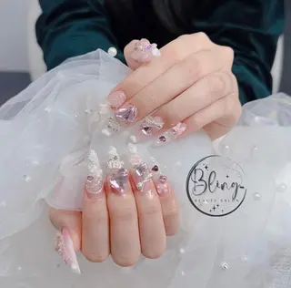 ロング カラー Bling Salonのネイルデザイン