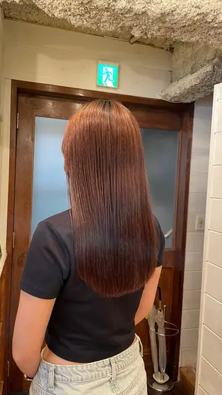 ロング ボブ/縮毛矯正/レイ ヤー♡Natsukiのヘアスタイル