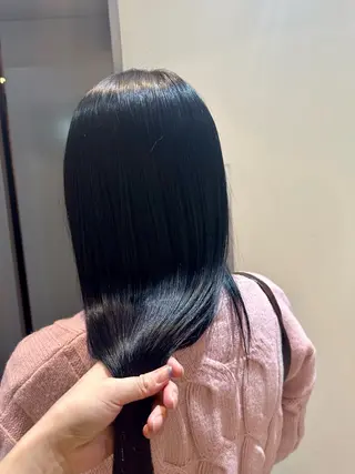 ロング 縮毛矯正+モテカラー 🎀✨MIHOのヘアスタイル