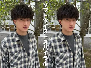 ショート パーマ ヘアアレンジ メンズ 亀井隆汰/メンズ専門 パーマ特化美容師のヘアスタイル