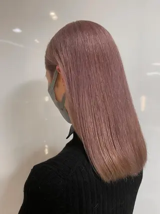 セミロング カラー ハイトーン/ブリーチ /ウルフ⛓️MAKIのヘアスタイル