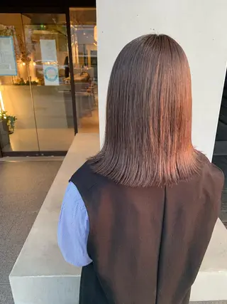 ミディアム カラー ブリーチ/アレンジ 天満/chihiroのヘアスタイル