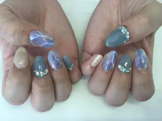 ネイル 💎🐰 saki. m 🐰💎のネイルデザイン