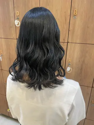 ミディアム 韓国カラー／エクステ 松戸梨杏のヘアスタイル