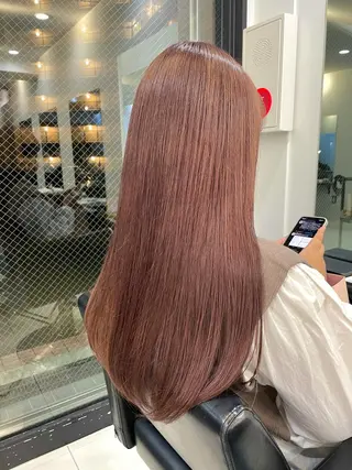 ロング カラー 横山 奈央のヘアスタイル
