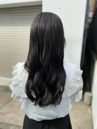 セミロング カラー お任せヘア☘️☘️ 及川渚のヘアスタイル