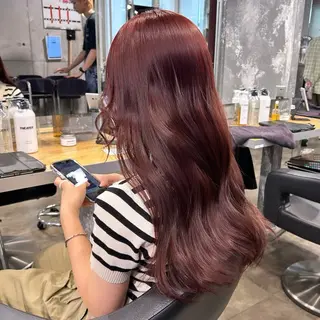 セミロング IS所属・横浜美容室/透明感 カラー/レイヤーのヘアスタイル