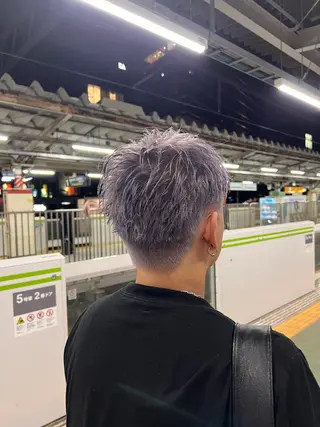 カラー メンズ Ryosuke ブリーチ縮毛矯正特化のヘアスタイル