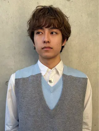 ショート パーマ メンズ メンズパーマのプロ /佐藤翼のヘアスタイル