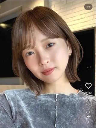 ミディアム 西谷 勇志のヘアスタイル