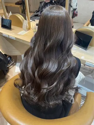 ロング カラー レイヤー/韓国 ハイトーン興津史弥のヘアスタイル