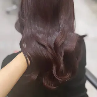 ミディアム カラー Rui/透明感カラー 暖色/レイヤーカットのヘアスタイル