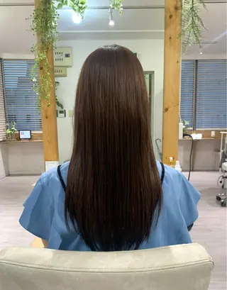 ロング カラー ツヤカラー🤍 ARISAのヘアスタイル