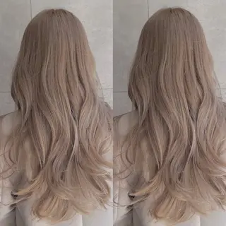 ロング カラー 表参道/ハイライト バレイヤージュのヘアスタイル