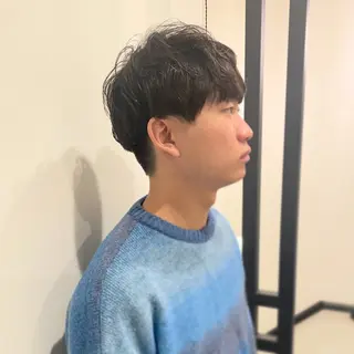 ショート パーマ メンズ ニュアンスカラー🫧 加納のヘアスタイル