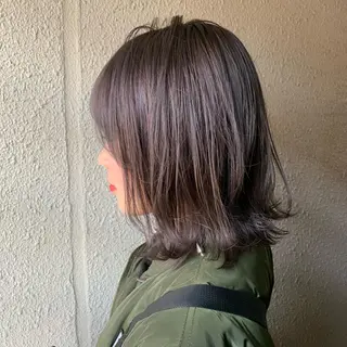ミディアム カラー chouette/ 根本優希のヘアスタイル