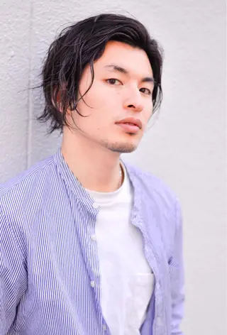 ショート カラー メンズ kiki所属・中田 敏明のヘアスタイル